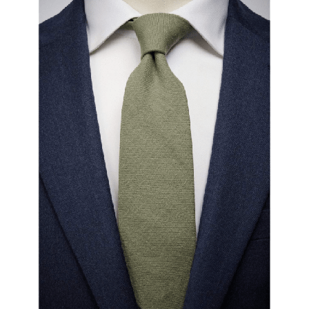 John Henric Tie Linen Kostymtillbehör Herr Grön 7,5