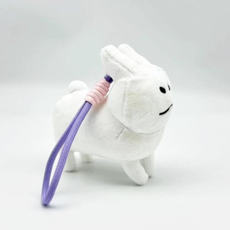 Gubby Plysjleketøy – Indie Spill Samleobjekt Myk Utstoppet Dukke for Fans**Kanin, 12cm (lilla tau)