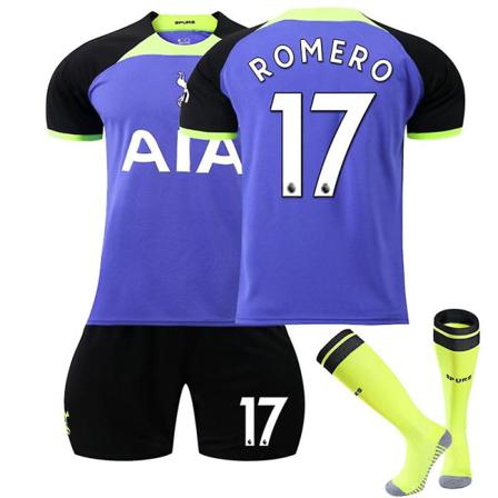 Ny Säsong 22-23 Hotspur Away Fotbollströja Romero 17 Kids 16(90-100cm)