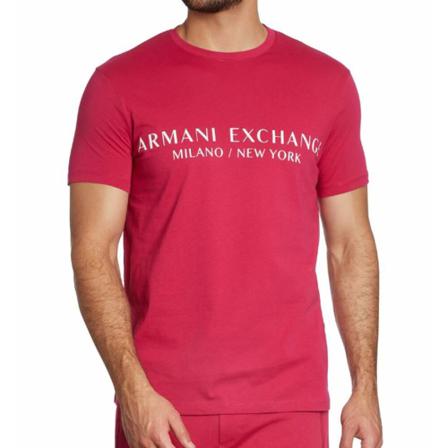 Armani Exchange, T-Shirts Rood, Heren, Maat:M