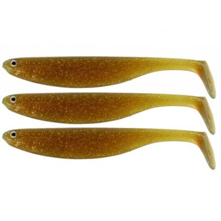 Westin ShadTeez Slim 10 cm Motoroil Gold 3-pack.