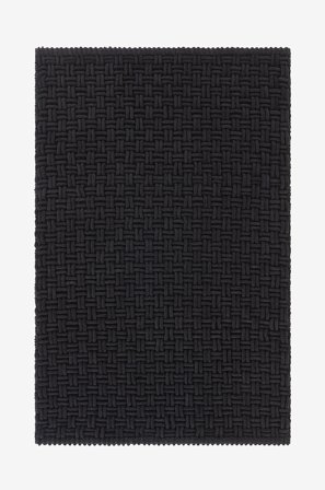 Jotex - Baderomsmatte 80x120 Cm Bomull/Polyester Black mdf / metall PANAMA - Kjøp Baderomsmatter hos Jotex