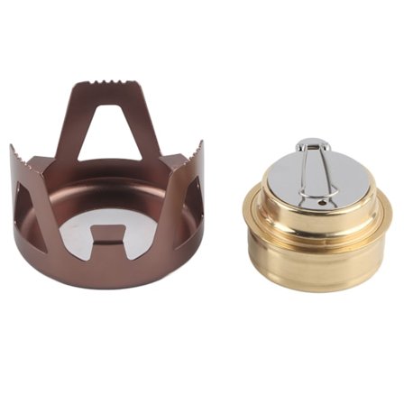 Kannettava etanolikeitin ulkokäyttöön, retkikeitin, liesi, astiat, säilytyspussi, kahvinvärinen