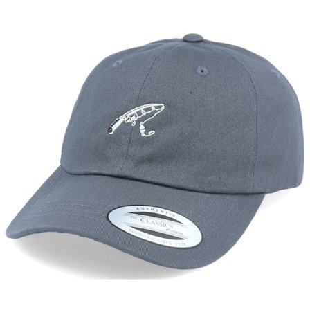 Hunter - Grau unconstructed Cap - Fishing Angler Rod Dark Grey Dat Cap / Unstructured @ Hatstore