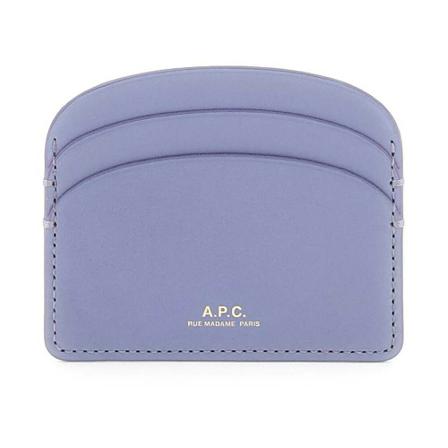 A.p.c., A.p.c. demi-lune card holder Fioletowy, Kobieta, Rozmiar: ONE Size