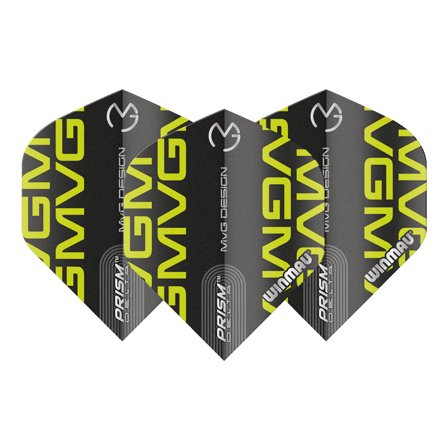 Winmau MVG Prism Delta Schwarze Dart Flights | Winmau.com