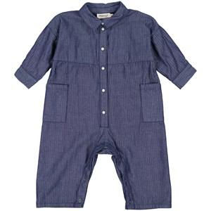 Kids - MarMar Copenhagen Dark Denim Blue Jumpsuit 62 cm - All in ones - 62 cm - Blue - Junge