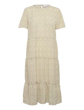 Visunny S/S Midi Dress /L Knælang Kjole Multi/mønstret Vila