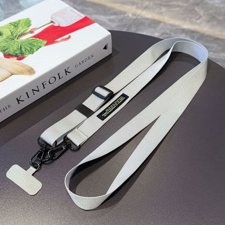 Mobiltelefon lanyard, långt rep, enkel crossbody, justerbar rygg, långt rep, utomhus vandringsrem, robust kort, anti-förlust, enfärgad