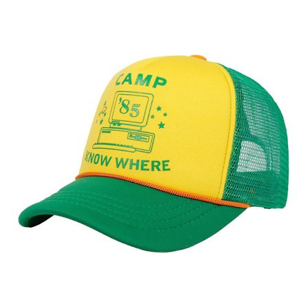 Stranger Things Dustin Hat Ny Retro Mesh Trucker Cosplay Kasket Justerbar (FMY) Grøn