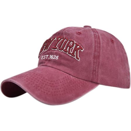 Herr Basebollkeps Vintage Broderi New York Tvättat Denim Truck