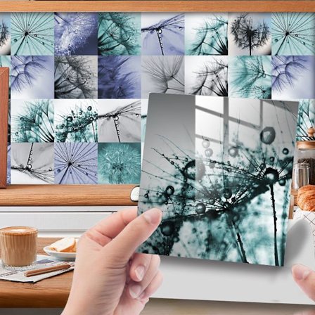 24 set med gamla väggplattor ---- PVC Vattentätt kök, skåp, möbler, bord