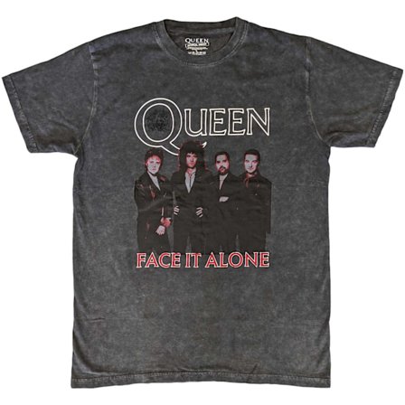 Queen Unisex Vuxen Face It Alone Band T-Shirt S Svart