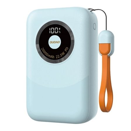 Powerbank Dudao K21 Mini 10000mAh 22.5W USB-A / USB-C - blå