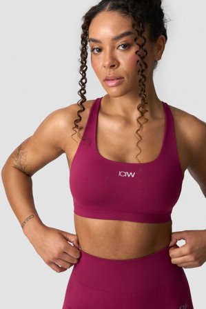 Smooth Seamless Sports Bra Magenta Rose