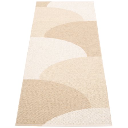 Pappelina Pappelina Hill matto 70 × 180 cm, vanilla/beige/cream