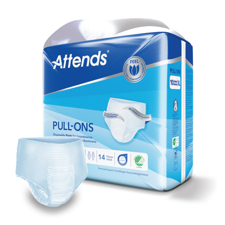 Attends Pull-Ons 10 buksebleie, X-Large, 14 stk.