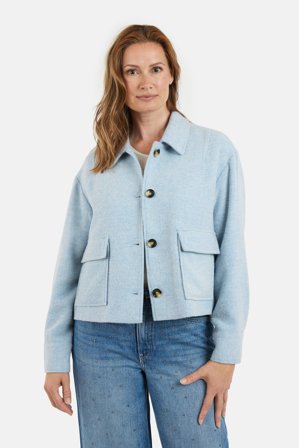 B. COPENHAGEN - Uld Jakke - Lys Blå