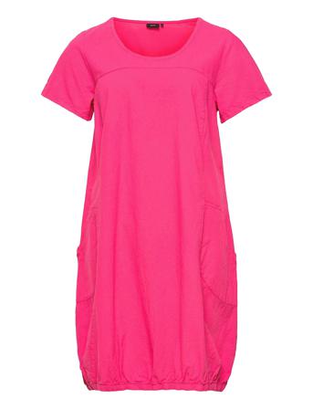Jeasy, S/S, Dress Dresses T-shirt Dresses Lyserød Zizzi