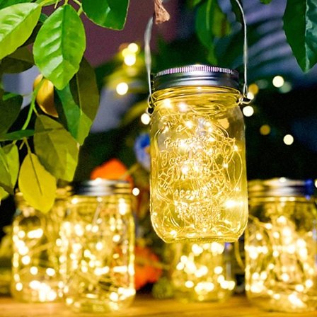 Solar Mason Jar Lights LED Solar Lights Hängande Solar Lanterns
