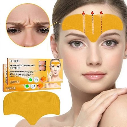 20 stk. Anti-rynke Gel Patch for Fjerning av Pannelinjer, Oppstrammende Maske mot Sinnarynker i Ansiktet