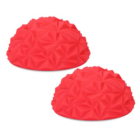 2 stk. Yoga Halvbold Fysisk Fitness Apparat Børn Balance Pods Træningslegetøj (Rød)