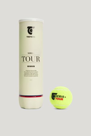 Tretorn Serie+ Tour 4 Tube — Tennisbal Dames/Heren — Geel | Bovenkleding, Regenlaarzen, Jassen & Regenkleding voor Dames, Heren & Kinderen