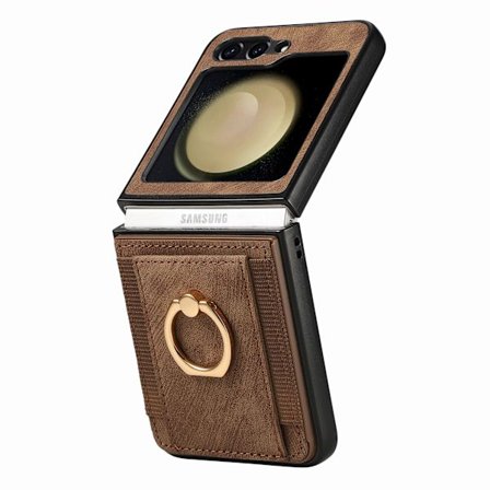 Samsung Galaxy Z Flip 5 - Ringhållare Stötsäkert Korthållarskal