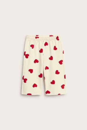 Kappahl | Mjukisbyxor med hjärtan Offwhite 86 | Offwhite