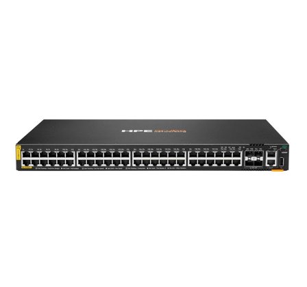 Hewlett Packard Enterprise HPE Aruba 6200F 48G Class4 PoE 4SFP+ 370W Switch - switch - Max. Stacking Distance 10 km - 48 porter - Styrt -