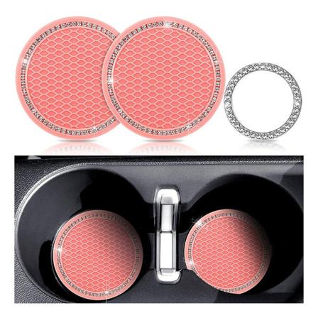 2 Pack silikoninen liukumaton automukin pidike, joka sisältää auton lasinaluset red