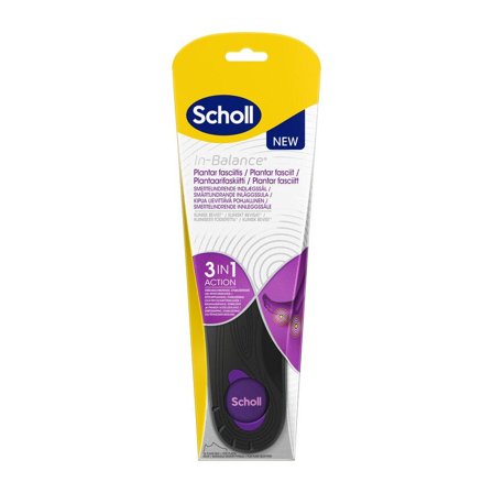 Scholl In-Balance innleggssåler for plantar fasciitt str S (37,5-39,5) 1 par