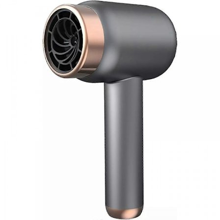 [LCS]2025 Hurtigtørkende Trådløs Hårføner, Oppladbar, Bærbar, Mørkegrå