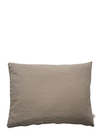 Cushion Cover Linen Basic Washed Home Textiles Cushions & Blankets Cushion Covers Beige Au Maison
