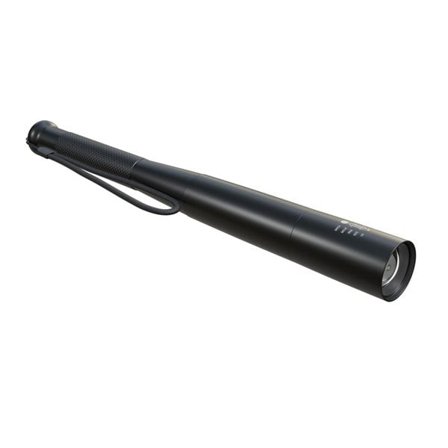 LED-ficklampa i aluminium, 10W, 300 lm, 29 cm, batteridriven