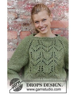 Strikkeopskrift Sweater - Drops Design