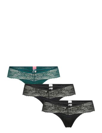 3-P Lia Boxerstring Stringtruse Undertøy Svart Hunkemöller