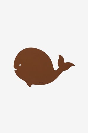 MiLLE W NORDISK DESIGN - Bordskåner barn hval - Brun - Barneserviser & tilbehør - Fra Homeroom