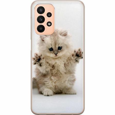 Samsung Galaxy A23 5g Genomskinligt Skal Katt