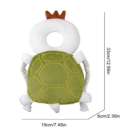 Hovedbeskyttelsesrygsæk til børn - Faldsikringspude - Justerbar skildpadde