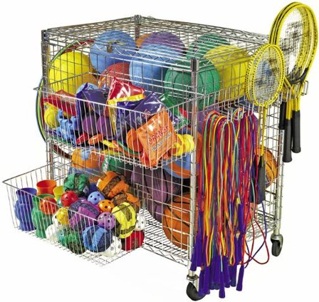 Förvaringsvagn bollvagn - Lyreco - Skola och förskola - Idrott, hälsa och rörelse - Förvaring, verktyg och tillbehör