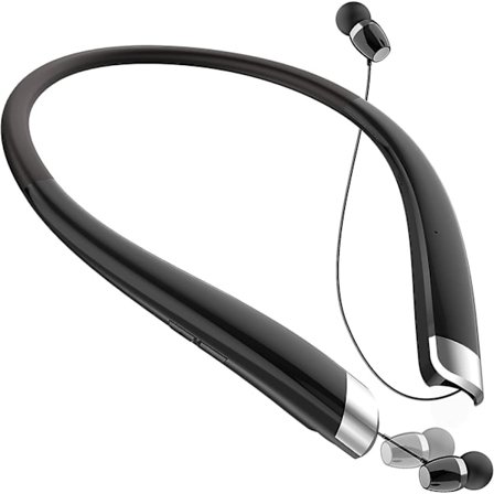 Nackband Retraktila Bluetooth-hörlurar, Trådlösa Headset-öronsnäckor Sport Brusreducerande Stereo-hörlurar med Mikrofon för Körning Kompatibel med