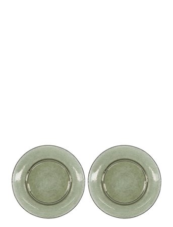 house doctor | Tallerken, Hdrain, Grøn | Ø 27 cm