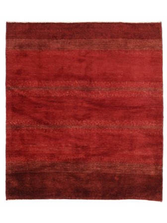 Tapis Gabbeh Persan Fine 117X134 Rouge Foncé/Noir (Laine, Perse)