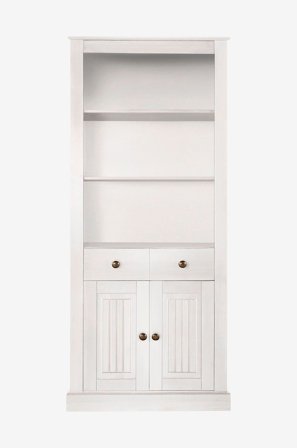 Loft24 - Bogreol 2 døre 1 skuffe Mille - Hvid - Bogreoler - Fra Homeroom