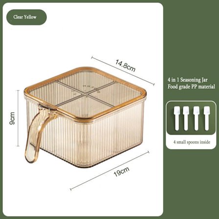 Spice Box Spice Storage Burk Lock Avtagbara förvaringstillbehör