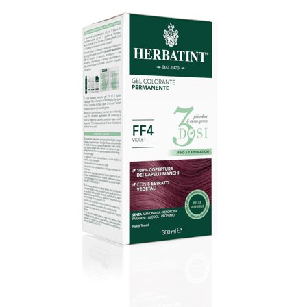 Herbatint Tintura Per Capelli Gel Permanente FF4 Violet 3 Dosi