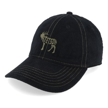 Stetson - Svart unconstructed Keps - Baseball Cap Deer Black Dad Cap @ Hatstore