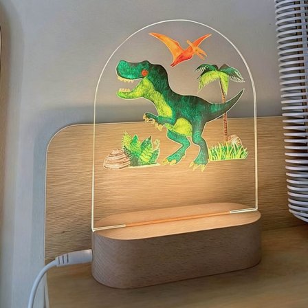 Yövalo vauvalahja - Dinosaurus yövalo lastenhuoneeseen - Söpö Tyrannosaurus Rex