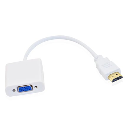 HDMI till VGA Adapter - Hvid